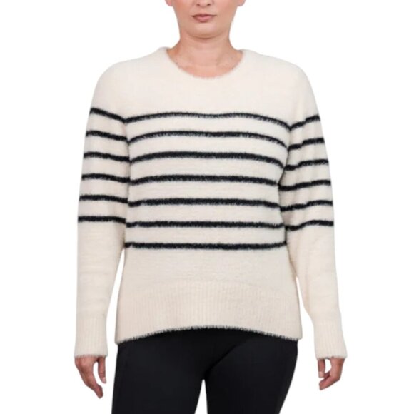 NEW Bleu Gray Long Sleeve Eyelash Crewneck Sweater | Navy - Picture 1 of 4